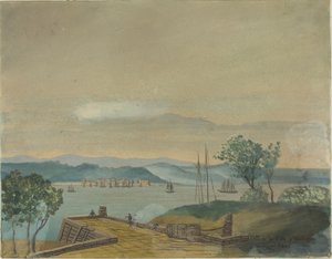 Washington városának látképe 1807-ben alkotó: Unknown artist