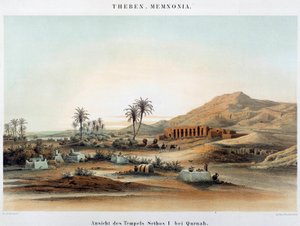Kilátás Seti I temetkezési templomára alkotó: Unknown artist