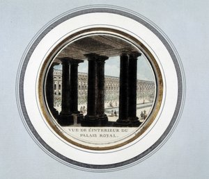 Kilátás a királyi palota belsejére - metszet alkotó: Unknown artist