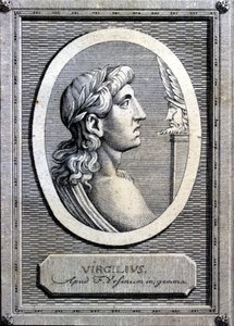 Vergilius (i. e. 70-19), latin költő. 18. századi metszet. alkotó: Unknown artist