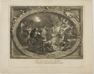 Voltaire egy sátáni mulatságon alkotó: Unknown artist