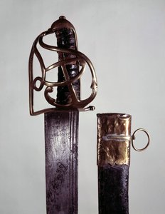 Fegyver: kard és haditengerészeti hüvely XVI. Lajos monogramjával, amely Cassagnardé volt Nantes-ban alkotó: Unknown artist