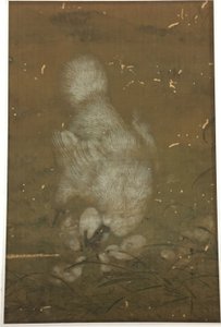 Fehér tyúk és csibék alkotó: Unknown artist