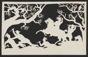 Fehér férfiak lemészárolják az indiánokat alkotó: Unknown artist