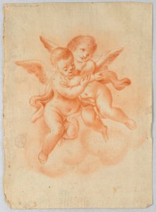 Szárnyas Putti a felhőkben alkotó: Unknown artist