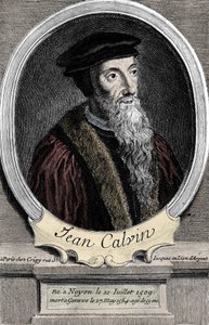 Jean Calvin (1509-1564) francia vallási reformátor és író portréja. alkotó: Unknown artist