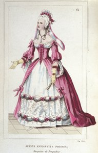 Jeanne-Antoinette Poisson, Pompadour márkiné (Madame de Pompadour néven ismert) portréja alkotó: Unknown artist