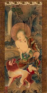 Arhat, japán, késő Kamakura-korszak, 14. század 1886. alkotó: Unknown follower of Ryozen
