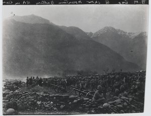 ?Tüzelés abbahagyása?, No. 1 British Mountain Battery, Black Mountain Expedition, 1891 alkotó: Unknown photographer