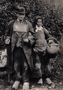 Pár breton koldus. Fényképészet, 19. század vége, Párizs. Coll. Selva. alkotó: Unknown photographer