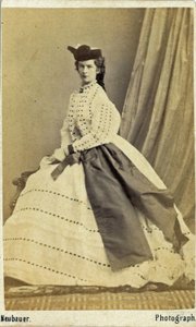 Erzsébet osztrák császárné és magyar királyné (1837. december 24. - 1898. szeptember 10.) (fénykép) alkotó: Unknown photographer