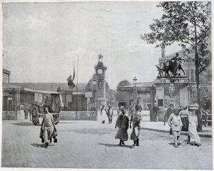 A La Villette vágóhidak bejárata alkotó: Unknown photographer