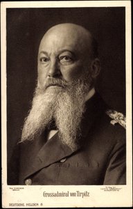 Alfred von Tirpitz nagyadmirális, portré, Liersch alkotó: Unknown photographer