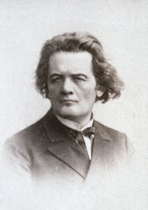 A híres orosz zongoraművész és zeneszerző, Anton Grigorevics Rubinstein félalakos portréja. alkotó: Unknown photographer