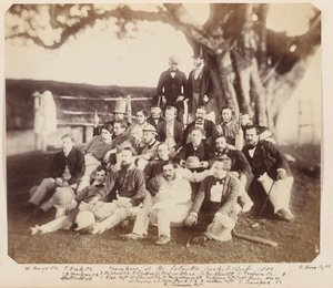 A Calcutta Cricket Club tagjai, 1859 alkotó: Unknown