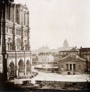 A Notre Dame de Paris és a tér, 19. század vége alkotó: Unknown photographer