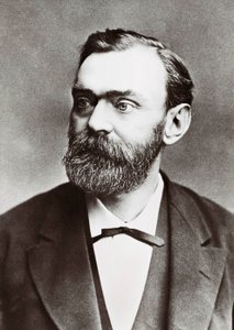 Alfred Berhard Nobel (1833-1896) svéd kémikus portréja. Fénykép alkotó: Unknown photographer