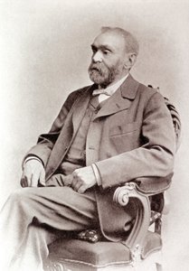 Alfred Nobel portréja. Fényképezés. 19. század. alkotó: Unknown photographer