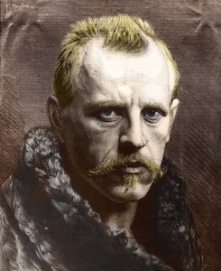 Fridtjof Nansen (1861-1930) portréja (metszet) alkotó: Unknown photographer
