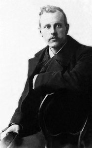 Fridtjof Nansen (1861-1930), norvég felfedező és zoológus portréja. alkotó: Unknown photographer