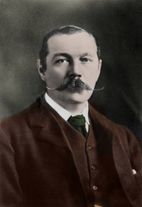 Sir Arthur Conan Doyle (1859-1930), angol író, „Sherlock Holmes” karakterének megalkotója portréja. alkotó: Unknown photographer