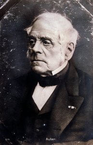 Daniel Francois Esprit Auber (1782-1871) angol zeneszerző portréja Fénykép. 19. század. Milánó, a télikert könyvtára alkotó: Unknown photographer