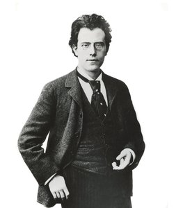 Gustav Mahler osztrák zeneszerző és karmester portréja - alkotó: Unknown photographer