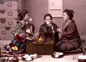 Tea otthon, Japán, 19. század vége - Külföldi missziók archívuma alkotó: Unknown photographer