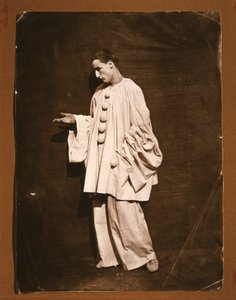 Jean-Charles Deburau pantomimes Pierrot szerepében (fotó) alkotó: Unknown photographer