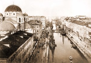 Kilátás Trieszt városára a 19. század végén. alkotó: Unknown photographer