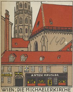 Bécs: Szent Mihály-templom Wien: Die Michaelerkirche, 1908.