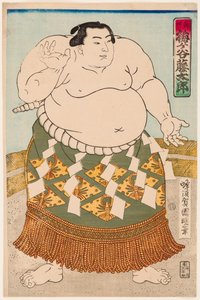 Umgatani szumóbirkózó portréja Utagawa Kuniaki II, (1835-1888) nyomtatványa alkotó: Utagawa  Kuniaki