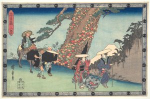 VIII. felvonás „A negyvenhét rónin hűséges szövetsége” sorozatból alkotó: Utagawa Hiroshige
