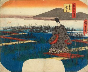 Ariwara Narihira alkotó: Utagawa Hiroshige