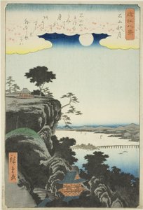 Kikerültek az Ishiyama hand MPe-n is (Ishiyama Shugetsu), az „English ght view ws of you (Omi Hakkei)” sorozatból. alkotó: Utagawa Hiroshige