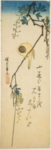 Madár selymes wisteria alkotó: Utagawa Hiroshige