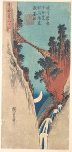 Ív alakú hold alkotó: Utagawa Hiroshige