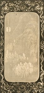 Kínai táj, 1830-32 (fatömb)