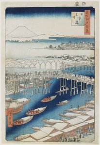 Tiszta idő hó után, Nihonbashi híd, 1856. május