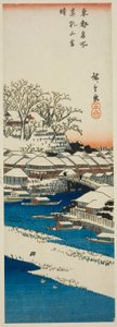 Tiszta idő hó után a Matsuchi-hegyen (Matsuchiyama no yukibare), a "Híres kilátások a keleti fővárosról (Toto meisho)" sorozatból alkotó: Utagawa Hiroshige