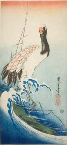 Daru és hullámok alkotó: Utagawa Hiroshige