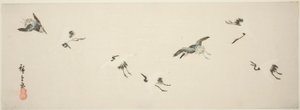 Daruk repülés közben alkotó: Utagawa Hiroshige
