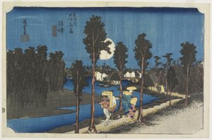 Alkonyati jelenet, Numazu, 1833 körüli.