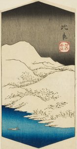 Esti hó Hirában (Hira bosetsu) – Esti hó Hirában (Hira bosetsu) alkotó: Utagawa Hiroshige