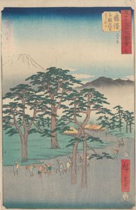Az ötvenhárom állomás híres látványosságai alkotó: Utagawa Hiroshige