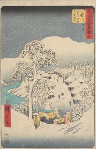 Az ötvenhárom állomás híres látványosságai alkotó: Utagawa Hiroshige