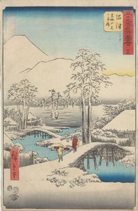 Az ötvenhárom állomás híres látványosságai alkotó: Utagawa Hiroshige