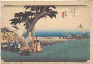 Fukuroi; teaházak alkotó: Utagawa Hiroshige