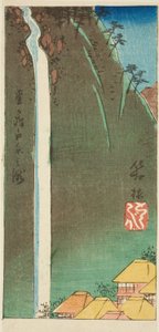 Hakone, a sz. 3 az "Ötvenhárom állomás kivágásai (Gojusan tsugi harimaze)" sorozatból alkotó: Utagawa Hiroshige