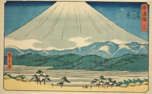 Hara – Nem. 14, a "Tokaido ötvenhárom állomása (Tokaido gojusan tsugi)" sorozatból, más néven Reisho Tokaido alkotó: Utagawa Hiroshige